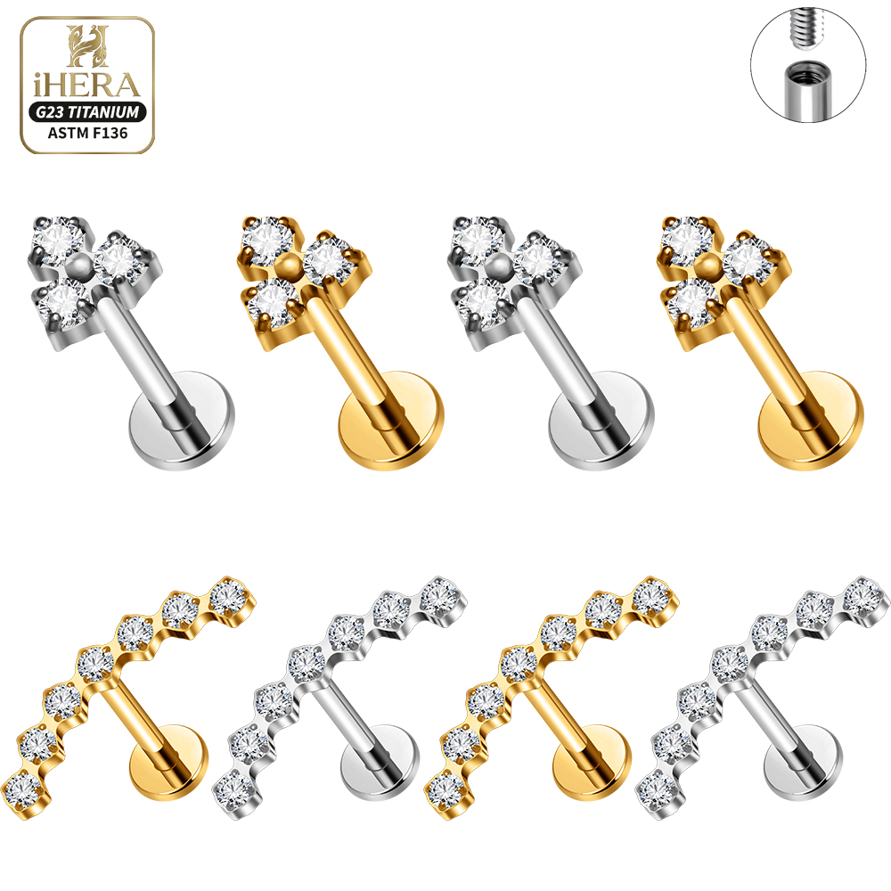 Zoor Body Jewelry - Piercing Labret in Titanio G23 16G