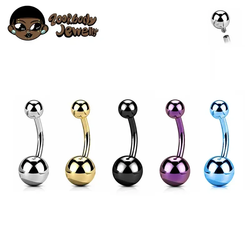 Zoor Body Jewelry - F136 Anello per ombelico traforato in