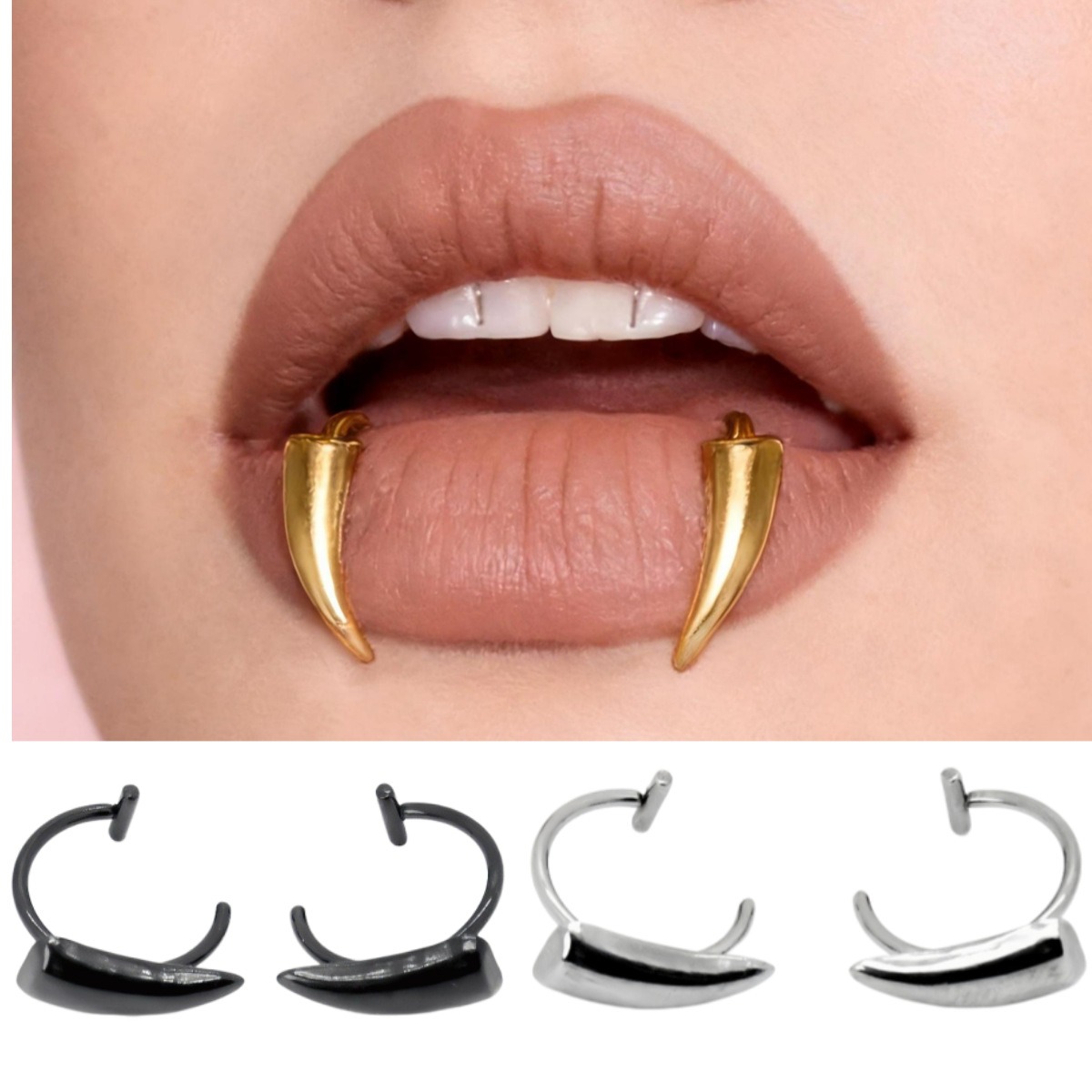 Body Jewelry For Men - Clip per Labbra Non Invasivo in
