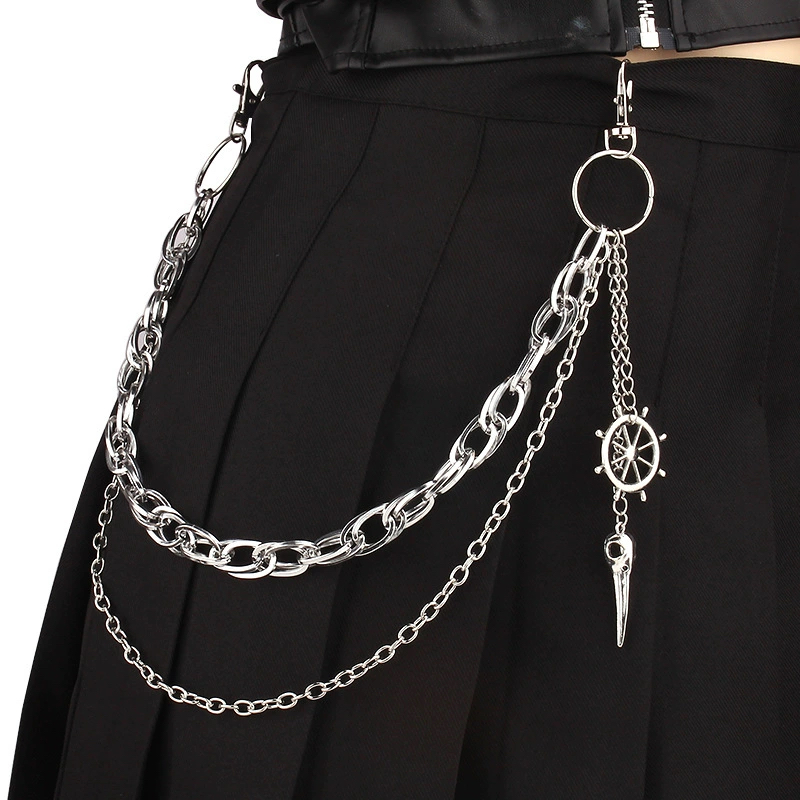 Body Jewelry For Men - Catena per Pantaloni a Doppio Strato