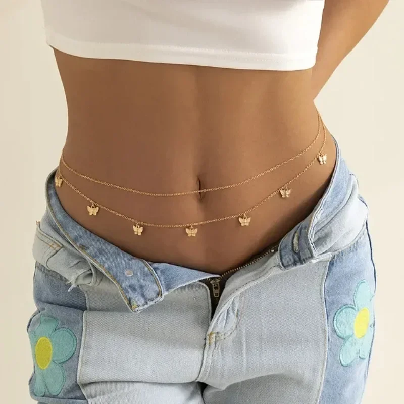 Body Chain Jewelry - Nuovo fascino sexy doppio strato catena
