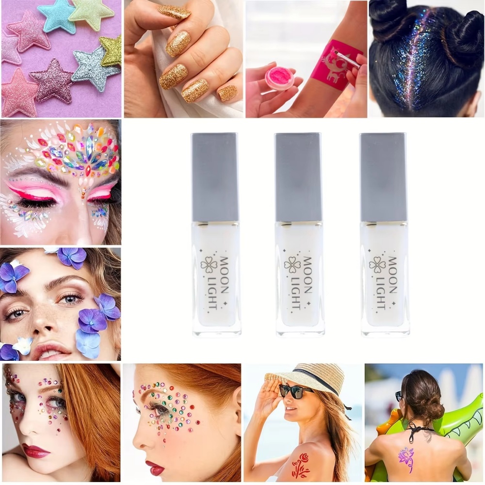 Body Jewelry Glue - Colla Glitterata Delicata sulla Pelle 10ml,