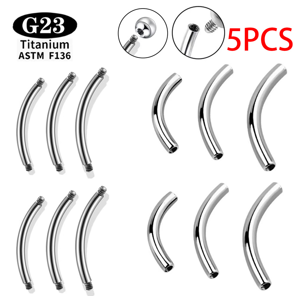 Zoor Body Jewelry - 5 Pezzi/Lotto Kit Piercing Sopracciglio in