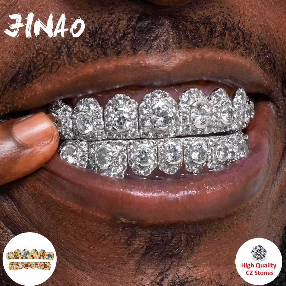 Body Jewelry For Men - JINAO Hip Hop Grillz Completo con