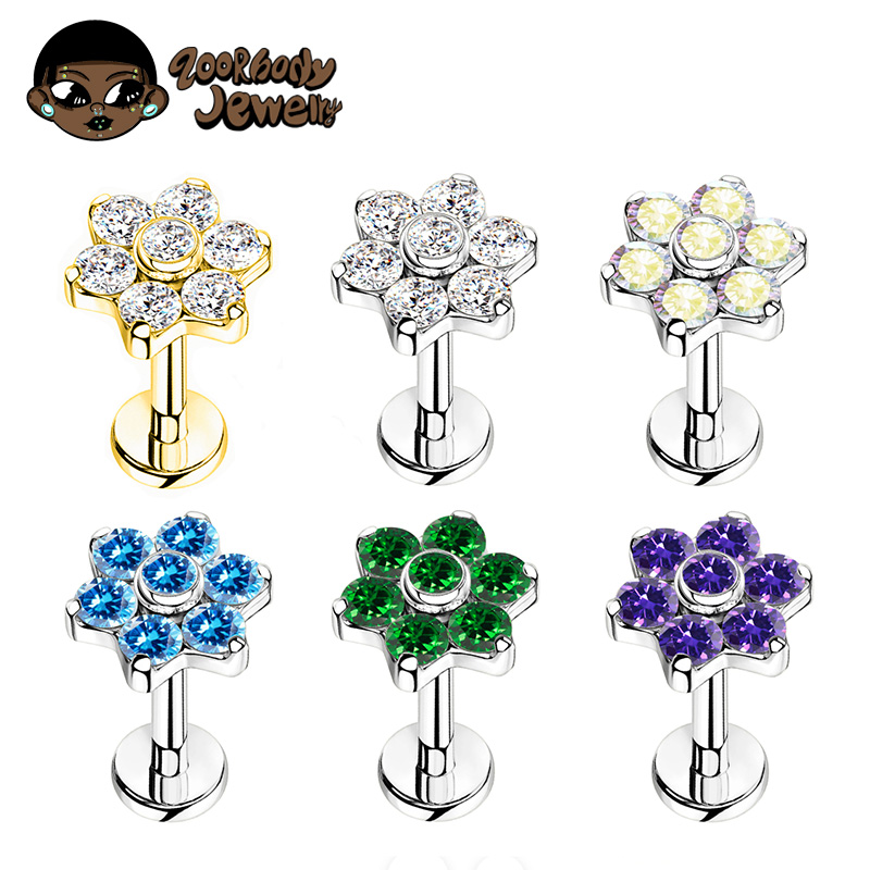 Zoor Body Jewelry - ASTM F136 Fiore di titanio Penetrante