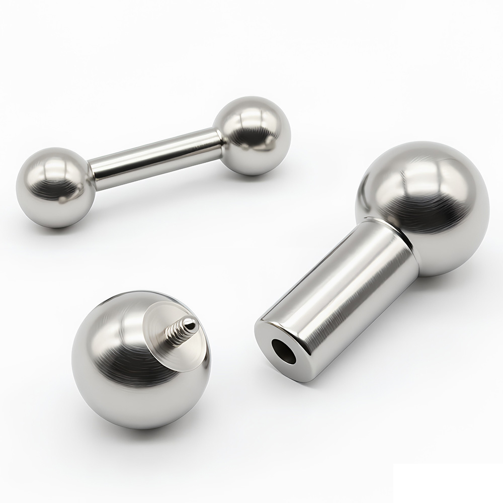 Tongue Barbell Straight - 1Pc 12G-00G In Acciaio Inox Dritto