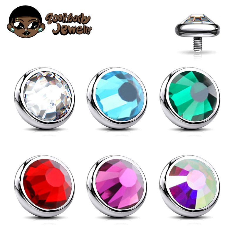 Zoor Body Jewelry - 1 PZ ASTM F136 Titanio Lunetta