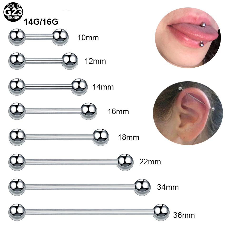 1PC G23 Titanio Dritto Bilanci - Tongue Barbell Straight recensione e prezzo