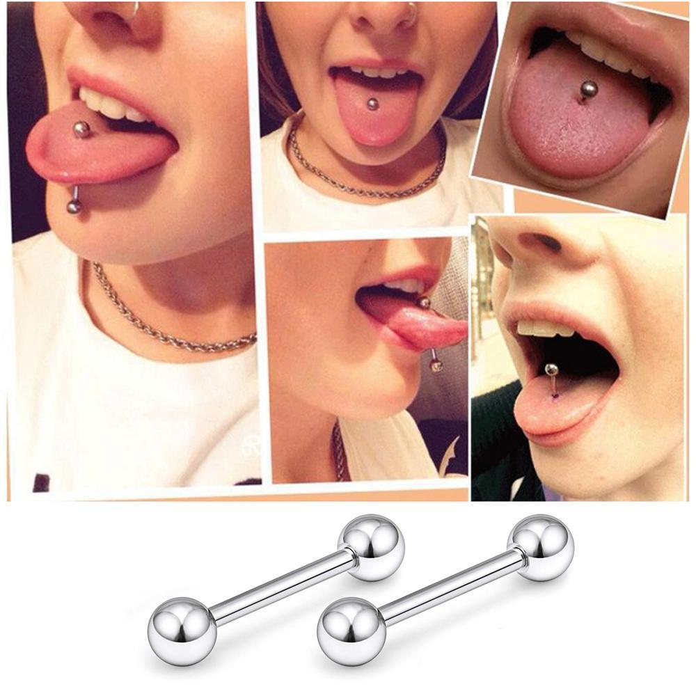 16Pcs / Set 14G anelli capezzo - Tongue Barbell Straight recensione e prezzo