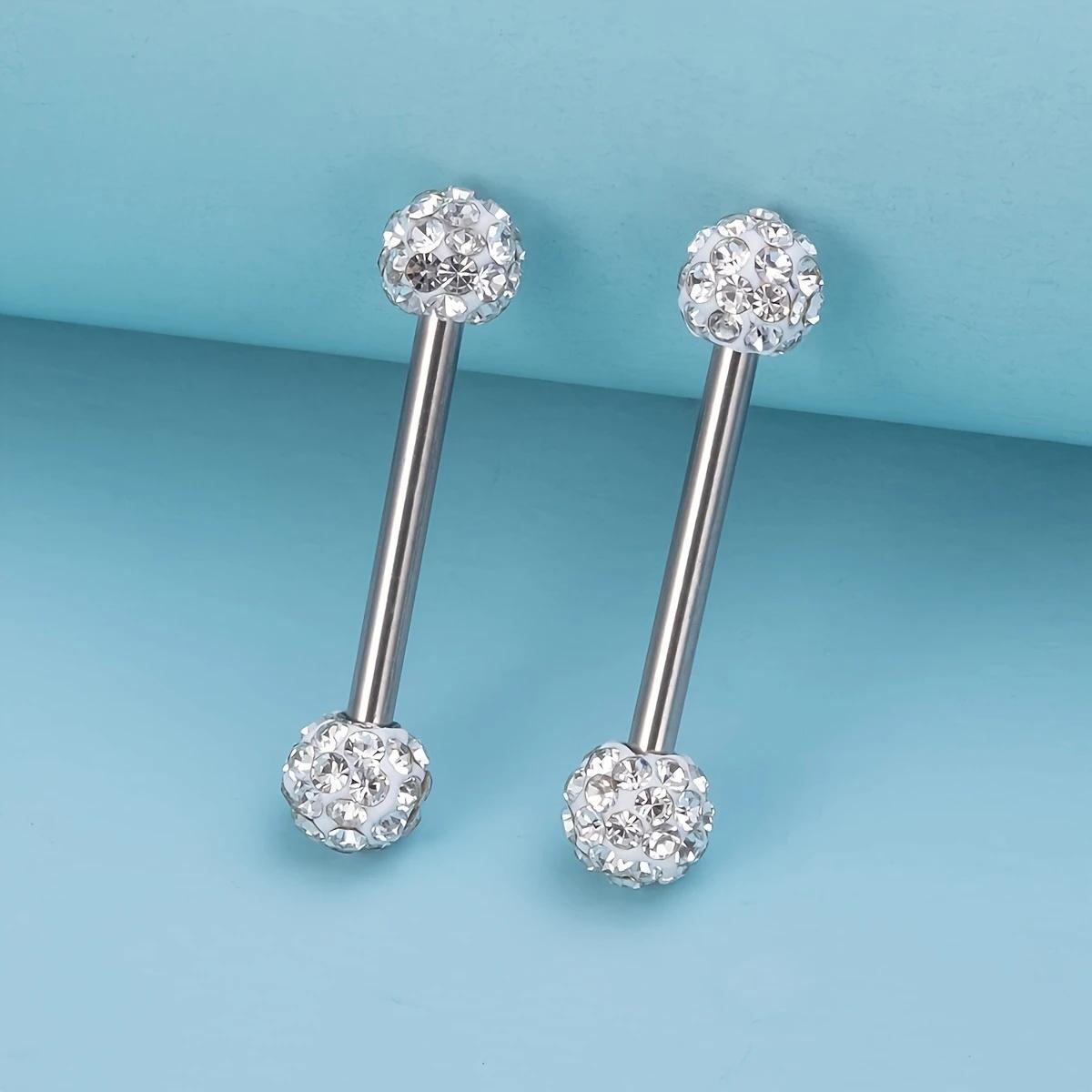 16Pcs / Set 14G anelli capezzo - Tongue Barbell Straight recensione e prezzo