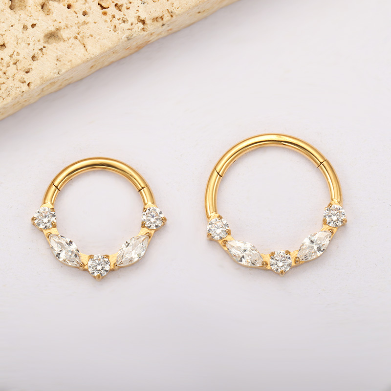 ASTM F136 Titanio Marquise CZ  - Zoor Body Jewelry recensione e prezzo