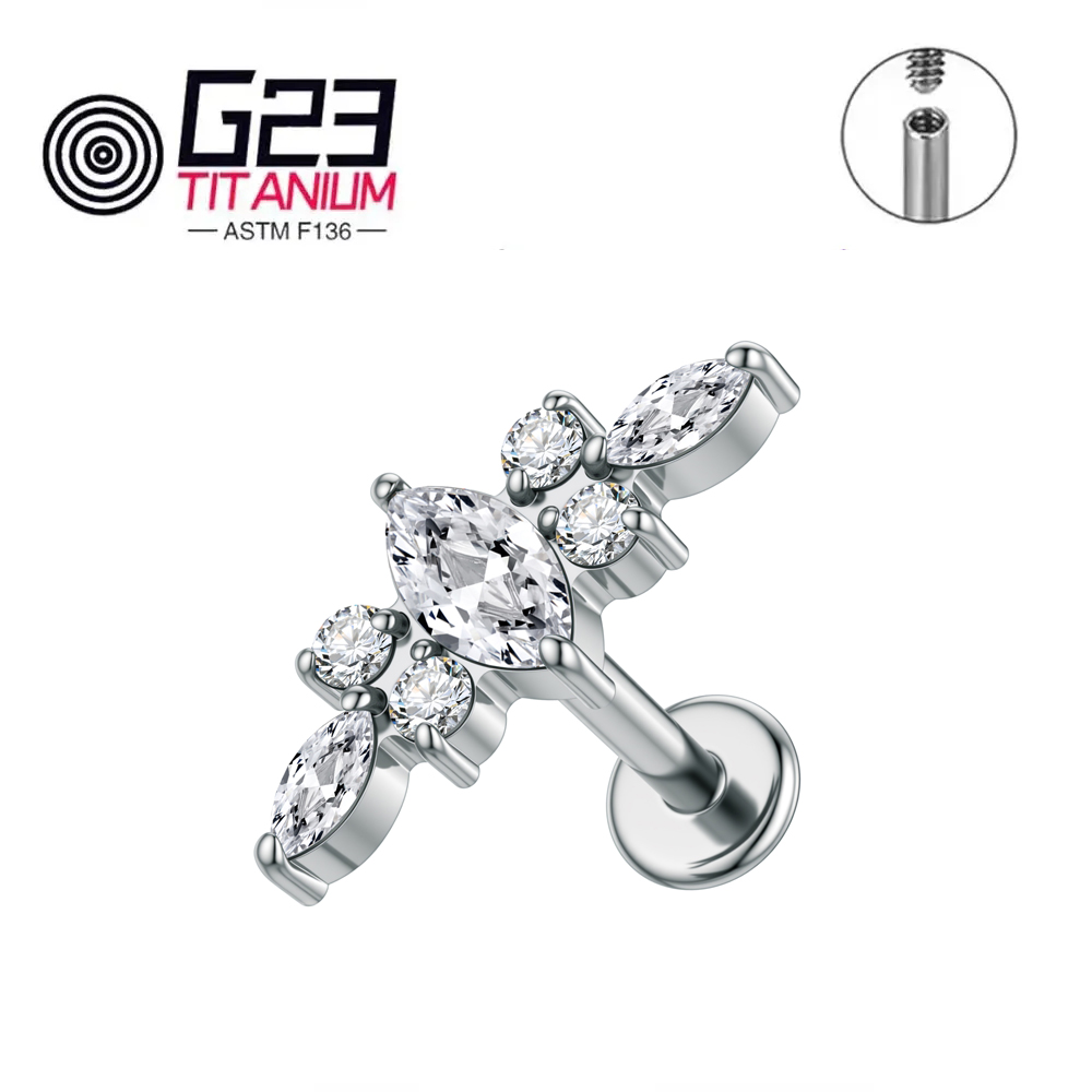 ASTM F136 Titanio 16G Labret S - Zoor Body Jewelry recensione e prezzo
