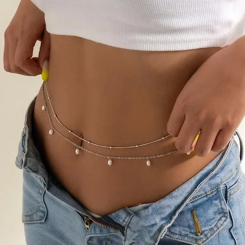 Nuovo fascino sexy doppio stra - Body Chain Jewelry recensione e prezzo