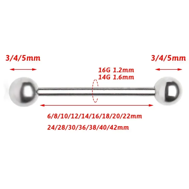 1/10 pz F136 Grado Impianto Ti - Tongue Barbell Straight recensione e prezzo
