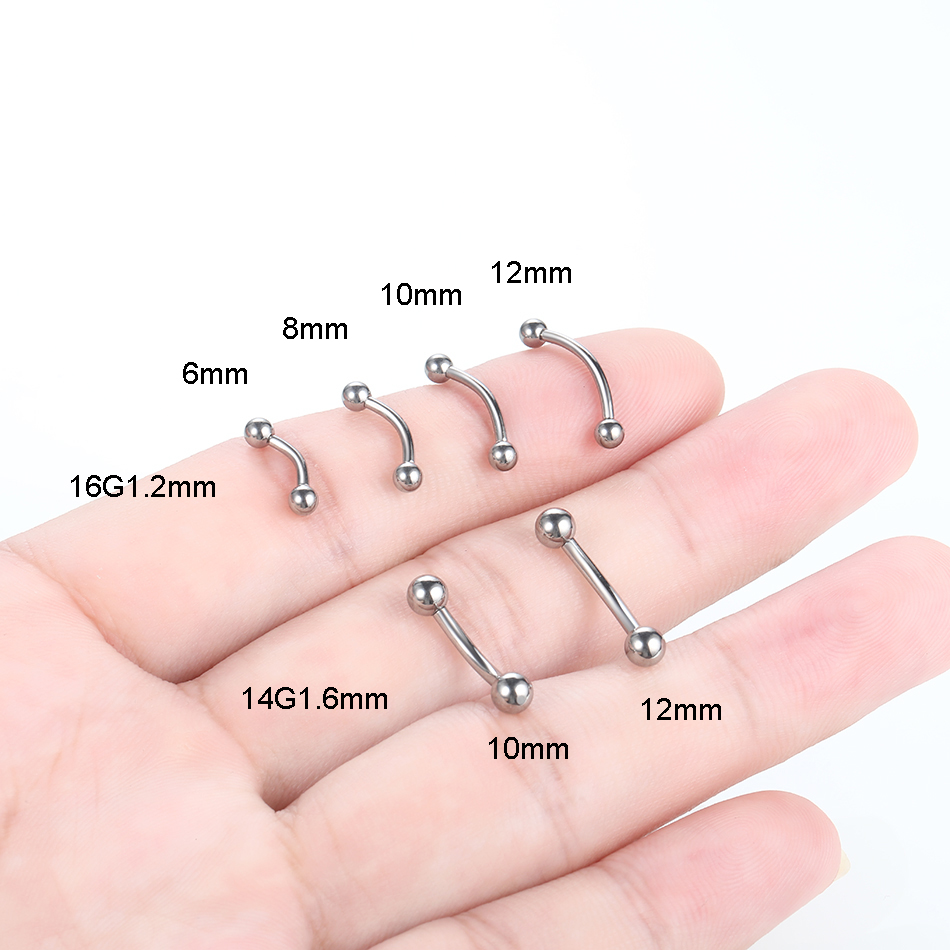1PC Titanio Bilancieri Curvi F - Zoor Body Jewelry recensione e prezzo