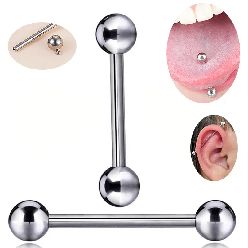 ASTM F136 Titanium Industrial  - Tongue Barbell Straight recensione e prezzo
