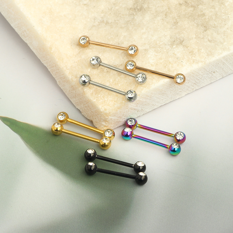 anelli per lingua in cristallo - Tongue Barbell Straight recensione e prezzo
