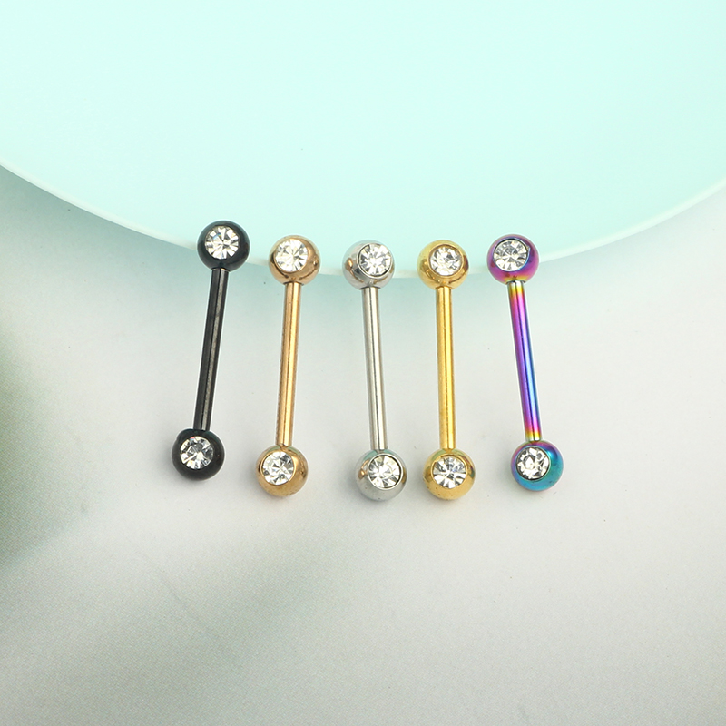 anelli per lingua in cristallo - Tongue Barbell Straight recensione e prezzo