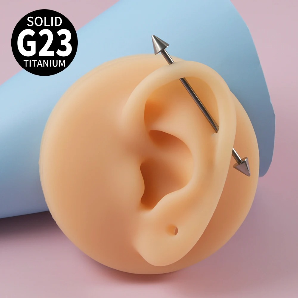 1pc G23 titanio cono industria - Tongue Barbell Straight recensione e prezzo