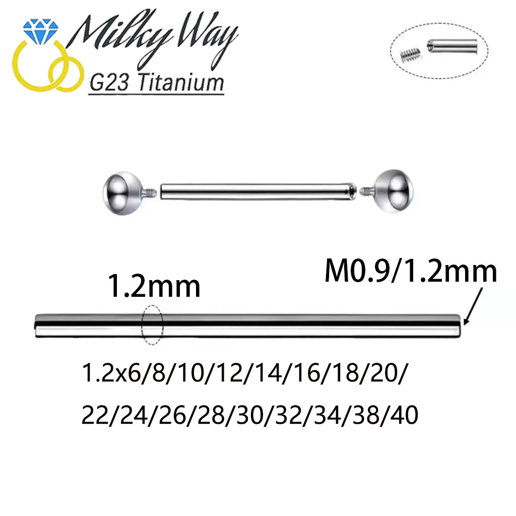 10/50/100 Pezzi Barbell Filett - Tongue Barbell Straight recensione e prezzo