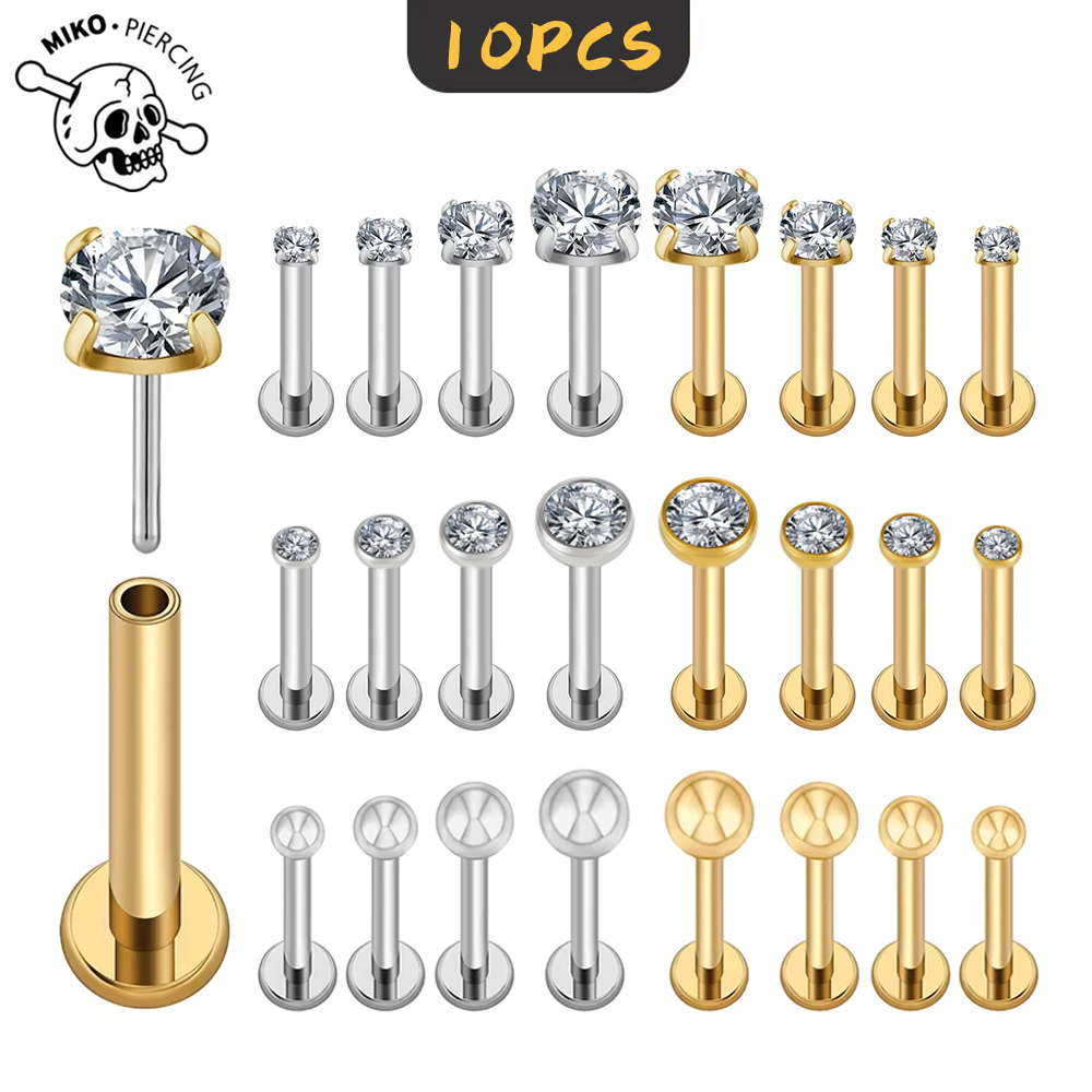 Set di 10 Piercing in Titanio  - Zoor Body Jewelry recensione e prezzo