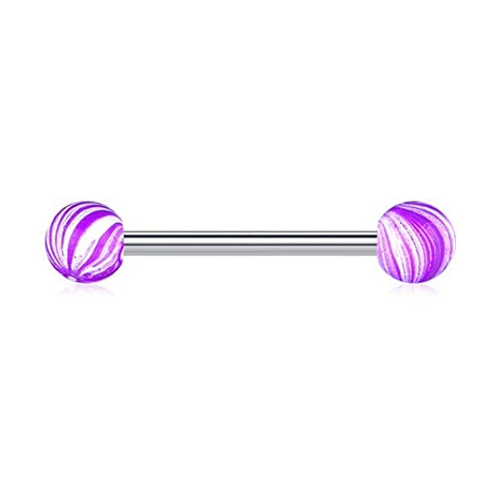 1 pz/4 pezzi anelli per lingua - Tongue Barbell Straight recensione e prezzo