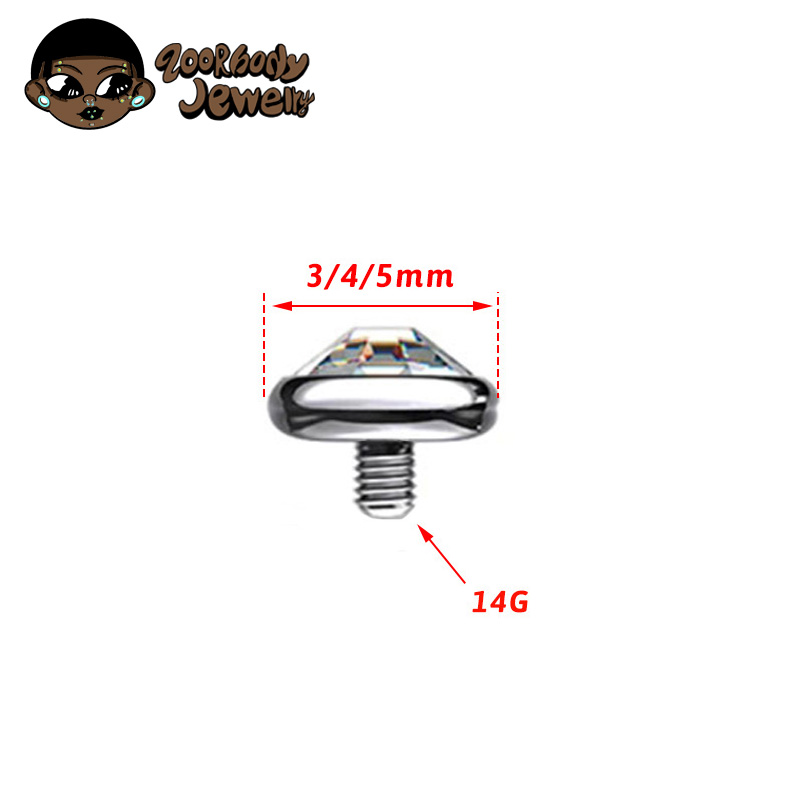 1 PZ ASTM F136 Titanio Lunetta - Zoor Body Jewelry recensione e prezzo
