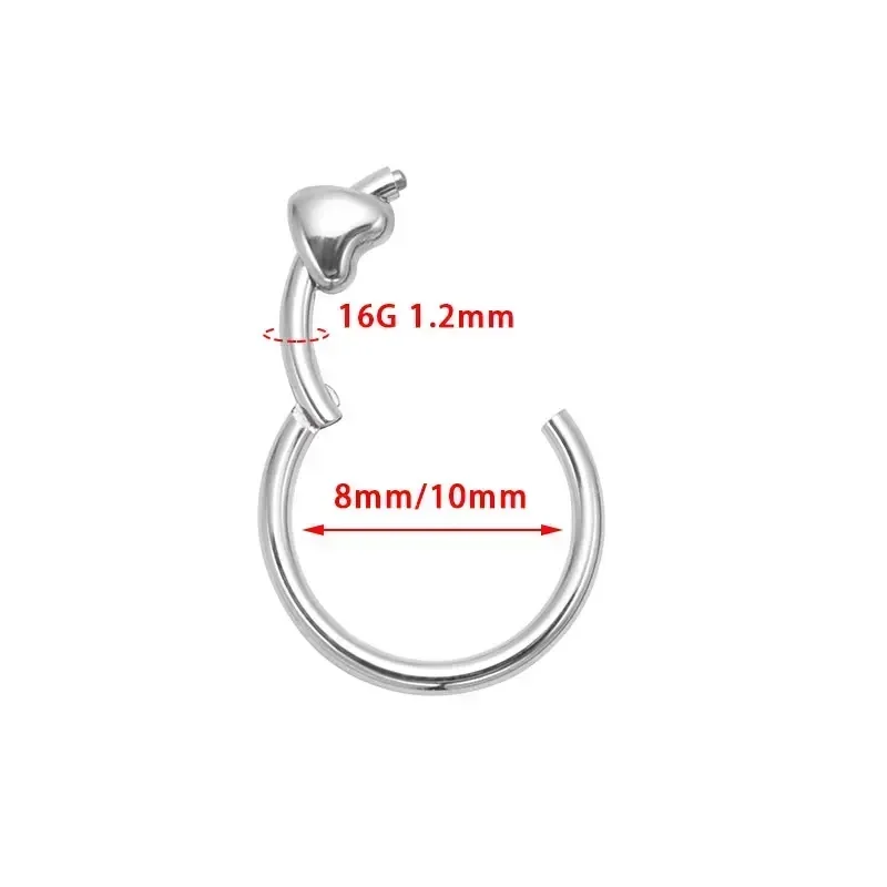 Piercing Septum a Cuore in Tit - Zoor Body Jewelry recensione e prezzo